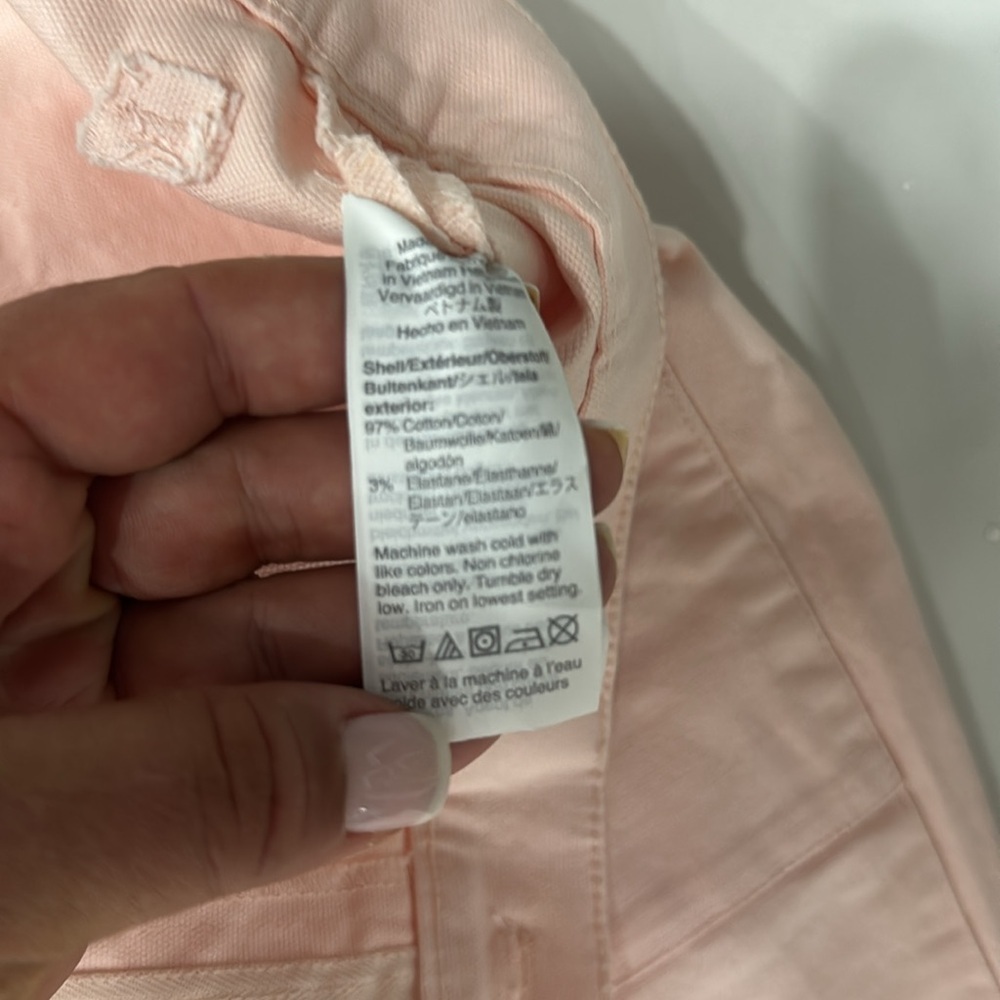 J. Crew Pink Pastel Cotton Utility Cropped Ankle Pants.  Sz 32 - Picture 10 of 10
